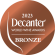 Won a bronze medal at the international competition "Decanter" in London in 2023